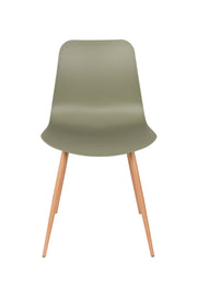 Eetkamerstoel Leon Polypropyleen Groen 49x44.5 cm-Eetkamerstoelen-Creating Home