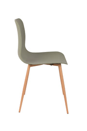 Eetkamerstoel Leon Polypropyleen Groen 49x44.5 cm-Eetkamerstoelen-Creating Home