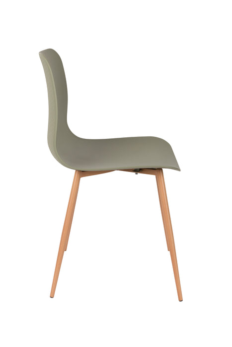 Eetkamerstoel Leon Polypropyleen Groen 49x44.5 cm-Eetkamerstoelen-Creating Home