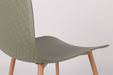Eetkamerstoel Leon Polypropyleen Groen 49x44.5 cm-Fauteuils-Creating Home