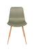 Eetkamerstoel Leon Polypropyleen Groen 49x44.5 cm-Fauteuils-Creating Home