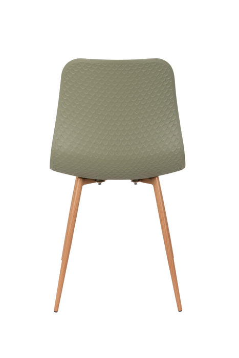 Eetkamerstoel Leon Polypropyleen Groen 49x44.5 cm-Fauteuils-Creating Home