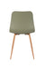 Eetkamerstoel Leon Polypropyleen Groen 49x44.5 cm-Fauteuils-Creating Home