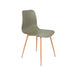 Eetkamerstoel Leon Polypropyleen Groen 49x44.5 cm-Fauteuils-Creating Home