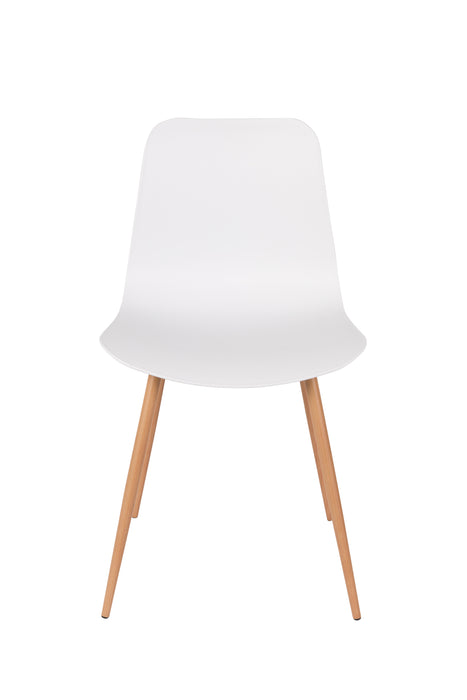 Eetkamerstoel Leon Polypropyleen Wit 49x44.5 cm-Eetkamerstoelen-Creating Home