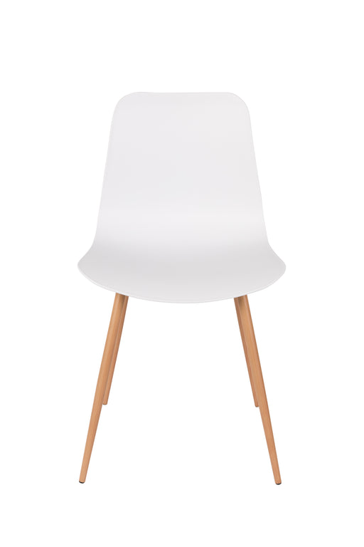 Eetkamerstoel Leon Polypropyleen Wit 49x44.5 cm-Eetkamerstoelen-Creating Home