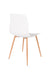Eetkamerstoel Leon Polypropyleen Wit 49x44.5 cm-Eetkamerstoelen-Creating Home