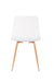 Eetkamerstoel Leon Polypropyleen Wit 49x44.5 cm-Eetkamerstoelen-Creating Home