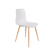 Eetkamerstoel Leon Polypropyleen Wit 49x44.5 cm-Eetkamerstoelen-Creating Home