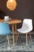 Eetkamerstoel Leon Polypropyleen Wit 49x44.5 cm-Fauteuils-Creating Home