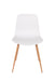 Eetkamerstoel Leon Polypropyleen Wit 49x44.5 cm-Fauteuils-Creating Home