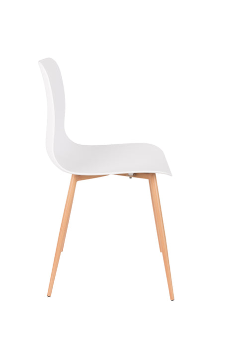 Eetkamerstoel Leon Polypropyleen Wit 49x44.5 cm-Fauteuils-Creating Home