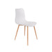 Eetkamerstoel Leon Polypropyleen Wit 49x44.5 cm-Fauteuils-Creating Home