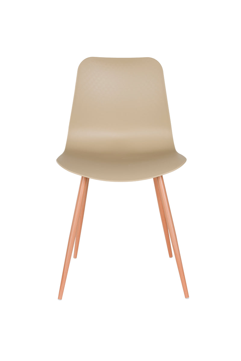 Eetkamerstoel Leon Steel Beige 49x44 cm-Eetkamerstoelen-Creating Home