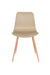 Eetkamerstoel Leon Steel Beige 49x44 cm-Eetkamerstoelen-Creating Home