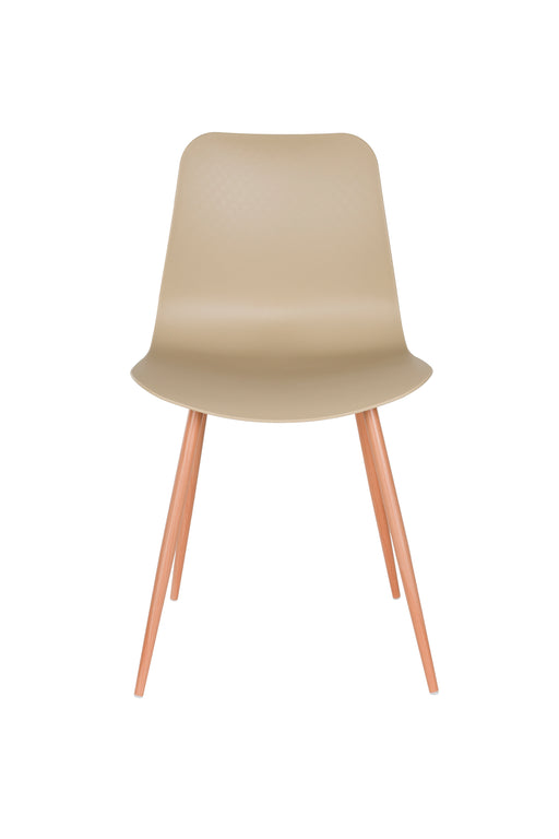 Eetkamerstoel Leon Steel Beige 49x44 cm-Eetkamerstoelen-Creating Home