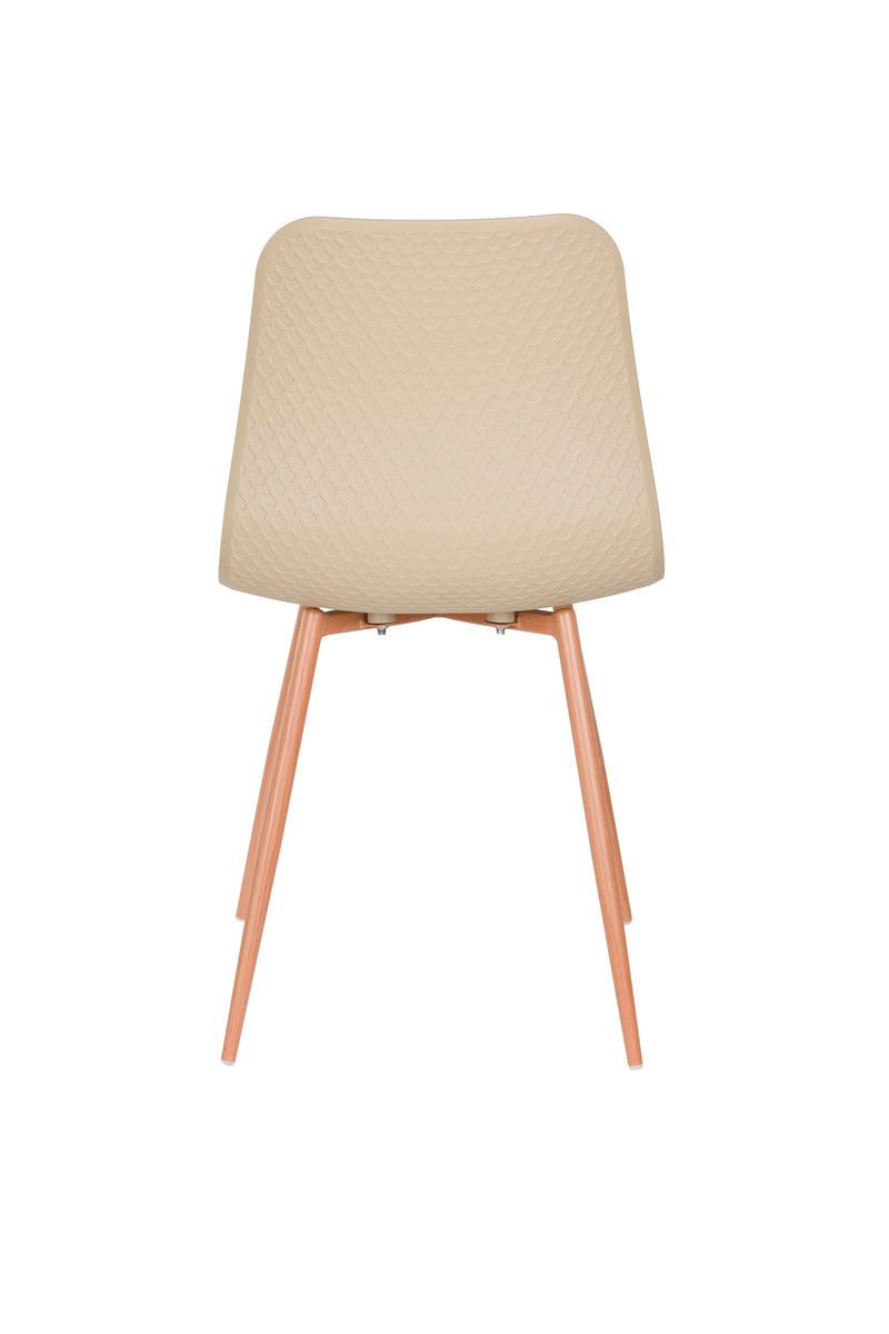 Eetkamerstoel Leon Steel Beige 49x44 cm-Eetkamerstoelen-Creating Home