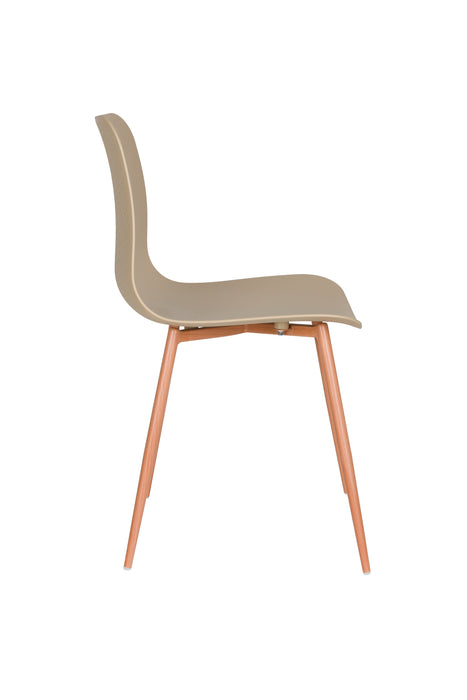 Eetkamerstoel Leon Steel Beige 49x44 cm-Eetkamerstoelen-Creating Home