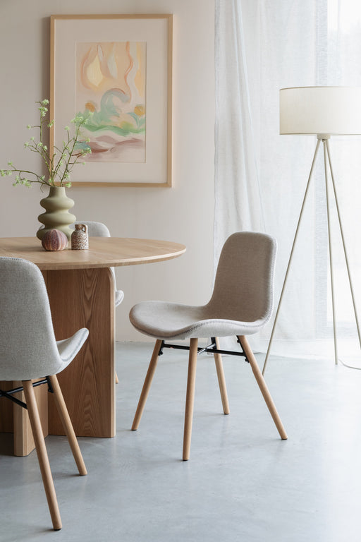 Eetkamerstoel Lester Polyester Beige 51x55.5 cm