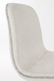 Eetkamerstoel Lester Polyester Beige 51x55.5 cm-Eetkamerstoelen-Creating Home