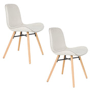 Eetkamerstoel Lester Polyester Beige 51x55.5 cm-Eetkamerstoelen-Creating Home