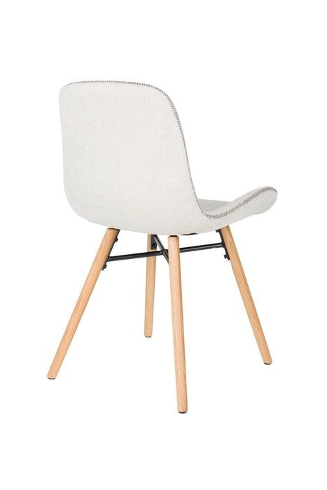 Eetkamerstoel Lester Polyester Beige 51x55.5 cm-Eetkamerstoelen-Creating Home