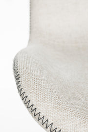 Eetkamerstoel Lester Polyester Beige 51x55.5 cm-Eetkamerstoelen-Creating Home