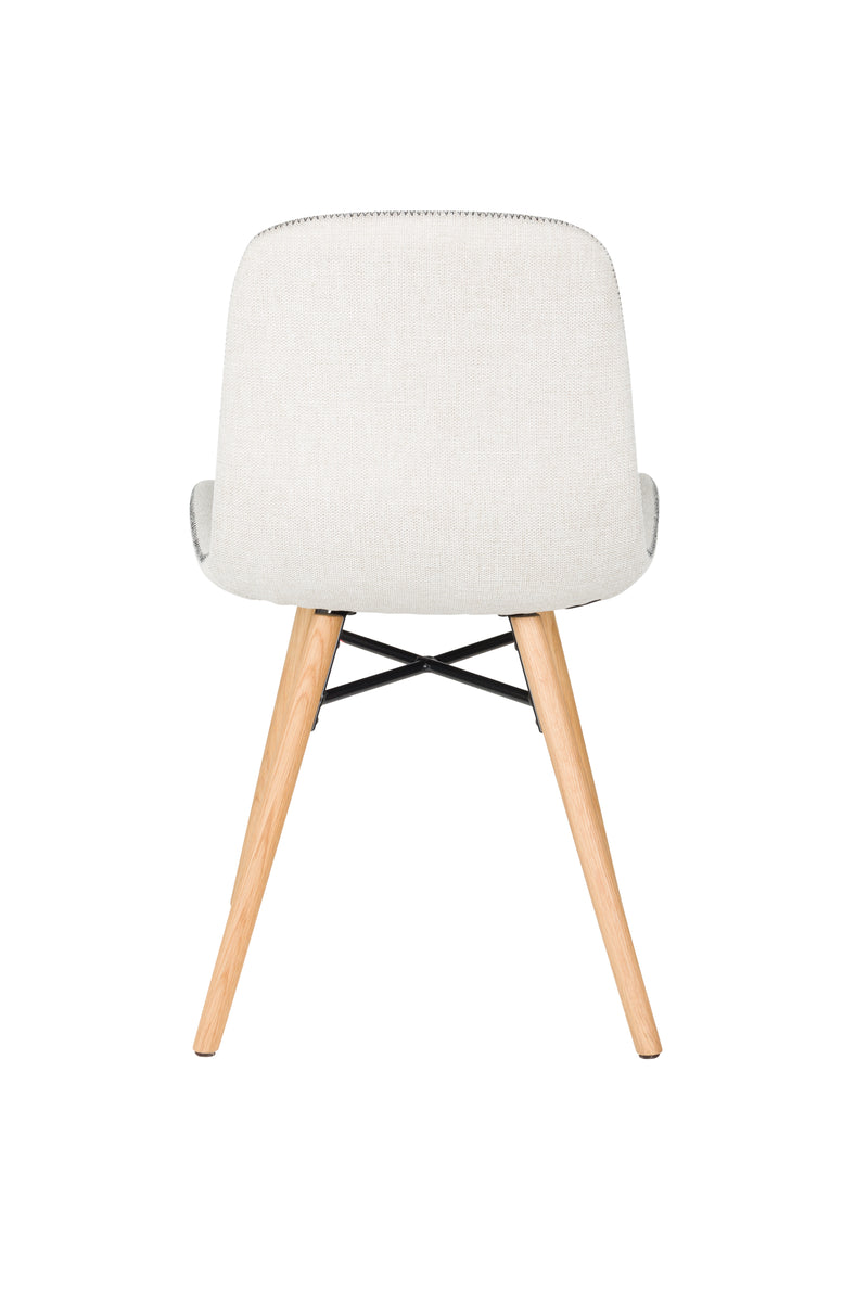 Eetkamerstoel Lester Polyester Beige 51x55.5 cm-Eetkamerstoelen-Creating Home