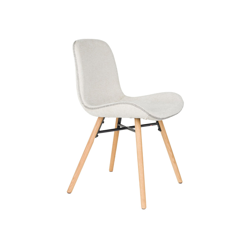 Eetkamerstoel Lester Polyester Beige 51x55.5 cm-Eetkamerstoelen-Creating Home