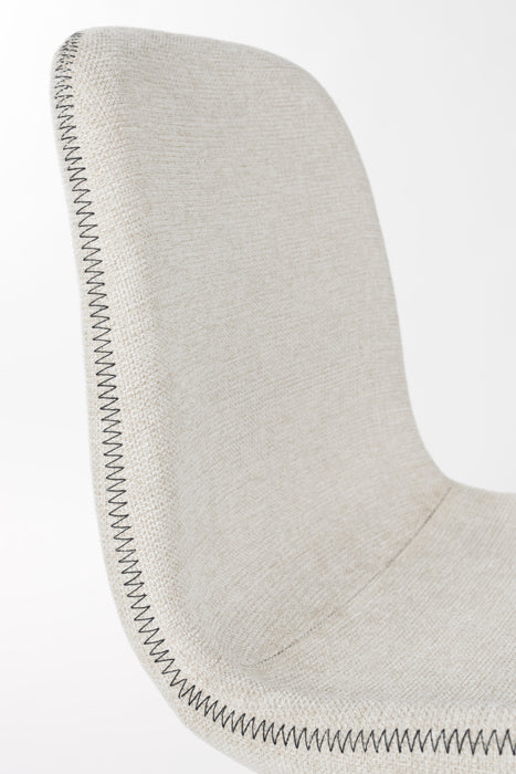 Eetkamerstoel Lester Polyester Beige 51x55.5 cm-Eetkamerstoelen-Creating Home