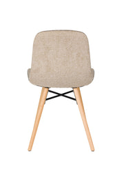 Eetkamerstoel Lester Polyester Bruin 51x55.5 cm-Eetkamerstoelen-Creating Home