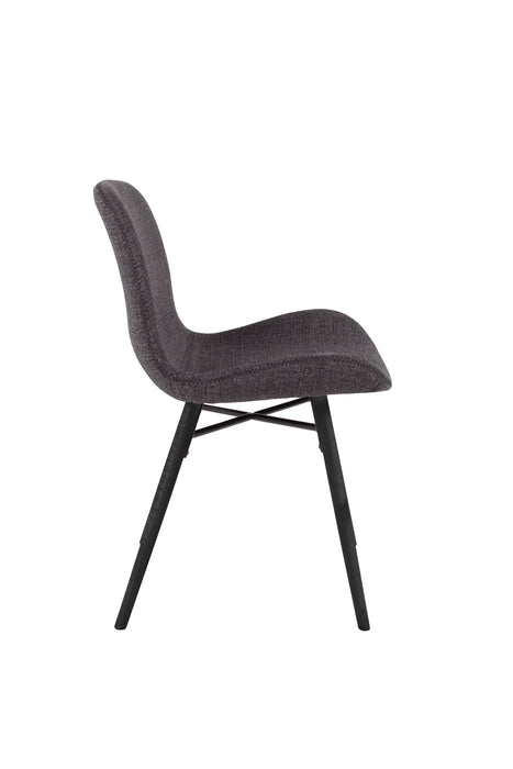 Eetkamerstoel Lester Chair Stof, Beech wood Grijs, sfeerbeeld 3