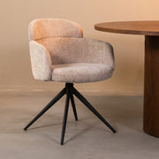 Eetkamerstoel Levi Clay Elite Zwart Metalen Frame 56x60x80 cm-Eetkamerstoelen-LABEL51