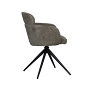Eetkamerstoel Levi Hunter Elite Zwart Metalen Frame 56x60x80 cm-Eetkamerstoelen-LABEL51