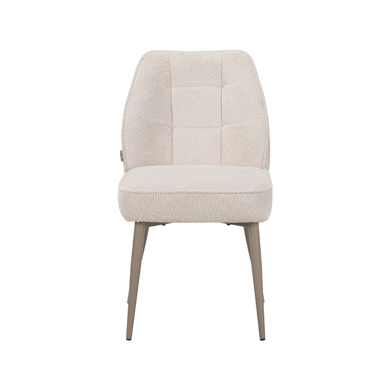 Eetkamerstoel Liam Stof Naturel 48x62x83 cm-Eetkamerstoelen-LABEL51