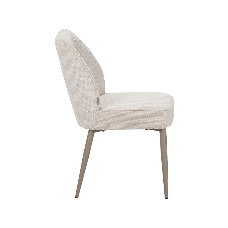 Eetkamerstoel Liam Stof Naturel 48x62x83 cm-Eetkamerstoelen-LABEL51