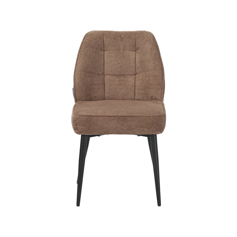 Eetkamerstoel Liam Stof Taupe 48x62x83 cm-Eetkamerstoelen-LABEL51