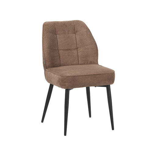 Eetkamerstoel Liam Stof Taupe 48x62x83 cm-Eetkamerstoelen-LABEL51