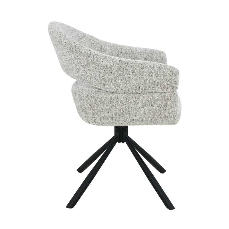 Eetkamerstoel Linn Bisque Oasis Draaibaar 58 cm 58x62x85 cm-Eetkamerstoelen-Livingfurn