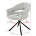 Eetkamerstoel Linn Bisque Oasis Draaibaar 58 cm-Eetkamerstoelen-Livingfurn