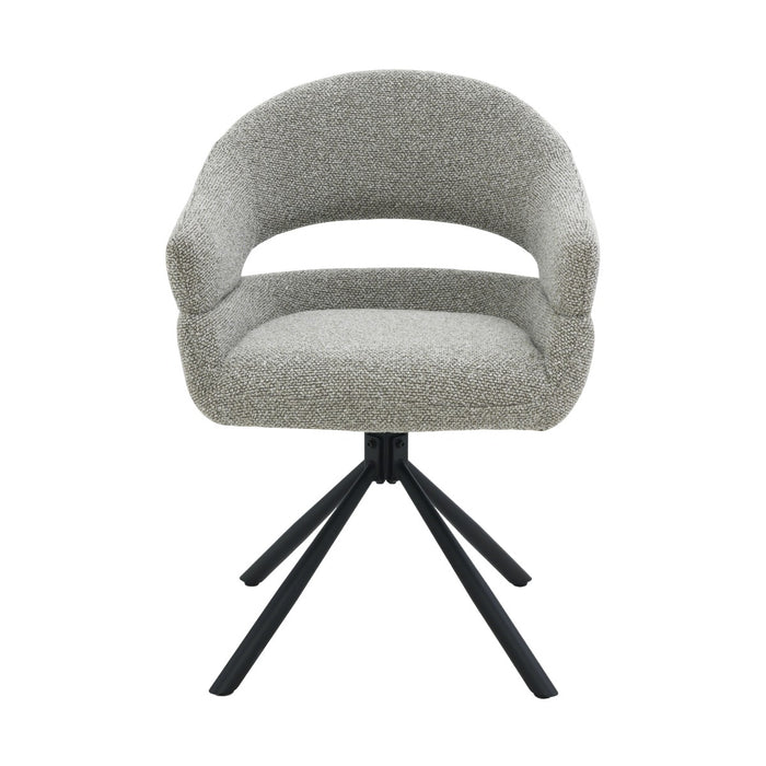 Eetkamerstoel Linn Taupe Draaibaar 58 cm 58x62x85 cm-Eetkamerstoelen-Livingfurn