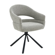 Eetkamerstoel Linn Taupe Draaibaar 58 cm 58x62x85 cm-Eetkamerstoelen-Livingfurn
