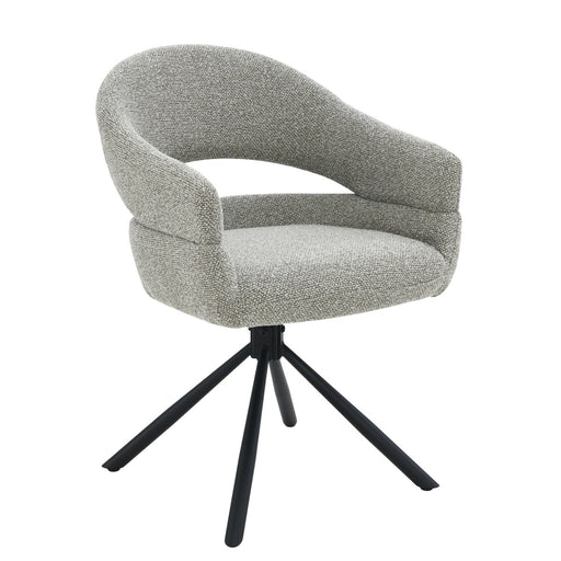 Eetkamerstoel Linn Taupe Draaibaar 58 cm 58x62x85 cm-Eetkamerstoelen-Livingfurn