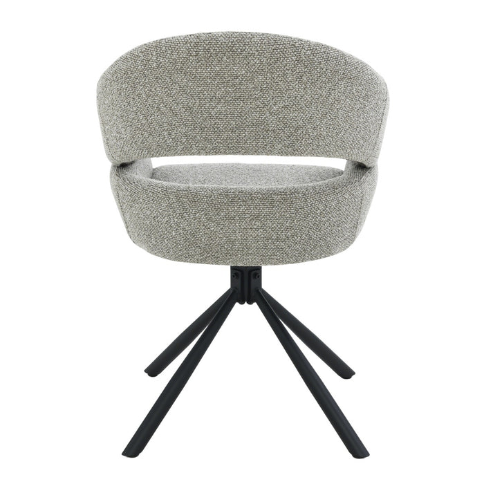 Eetkamerstoel Linn Taupe Draaibaar 58 cm-Eetkamerstoelen-Livingfurn