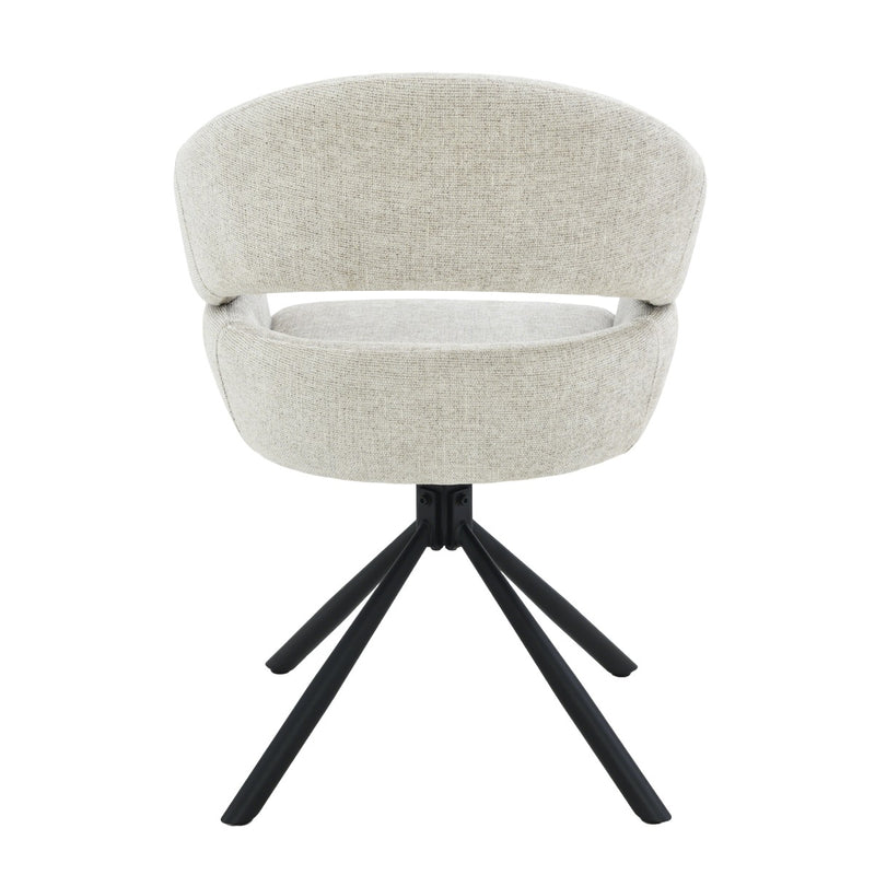 Eetkamerstoel Linn Toffee Draaibaar 58 cm 58x62x85 cm-Eetkamerstoelen-Livingfurn