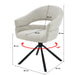 Eetkamerstoel Linn Toffee Draaibaar 58 cm 58x62x85 cm-Eetkamerstoelen-Livingfurn