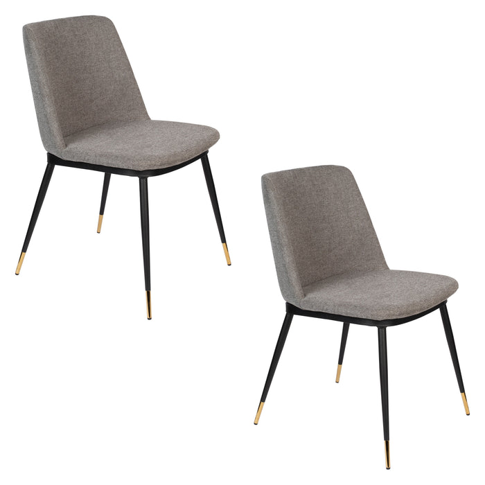 Eetkamerstoel Lionel Light Nylon en polyester Grijs 63x49.6 cm