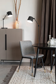 Eetkamerstoel Lionel Light Nylon en polyester Grijs 63x49.6 cm-Eetkamerstoelen-Creating Home