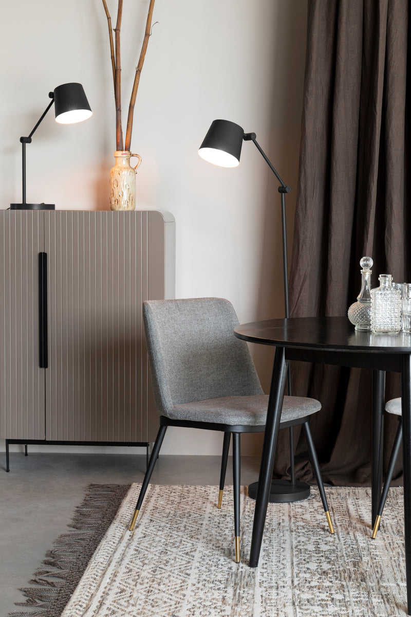 Eetkamerstoel Lionel Light Nylon en polyester Grijs 63x49.6 cm-Eetkamerstoelen-Creating Home