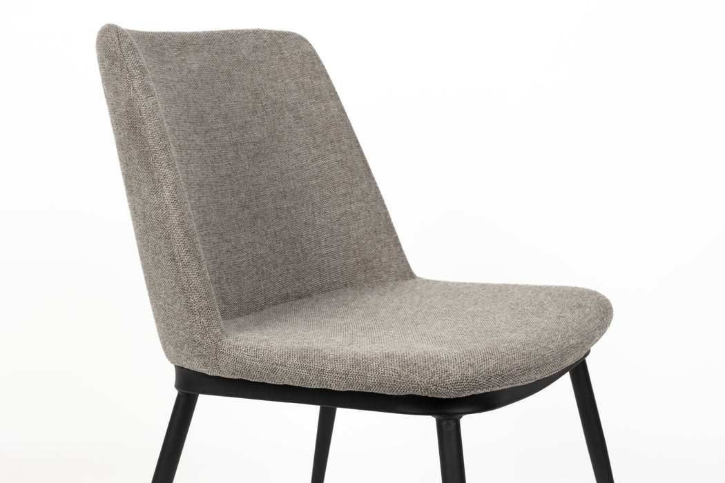 Eetkamerstoel Lionel Light Nylon en polyester Grijs 63x49.6 cm-Eetkamerstoelen-Creating Home